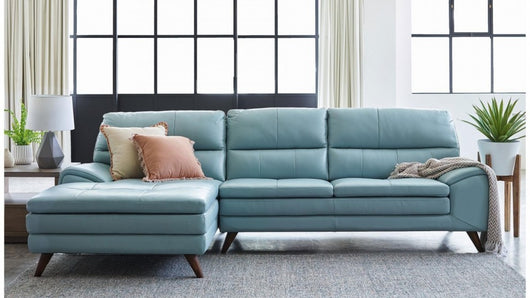 Splendor 3-Seater Leather Sofa with Chaise