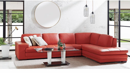 Dylan Leather Corner Sofa with Chaise